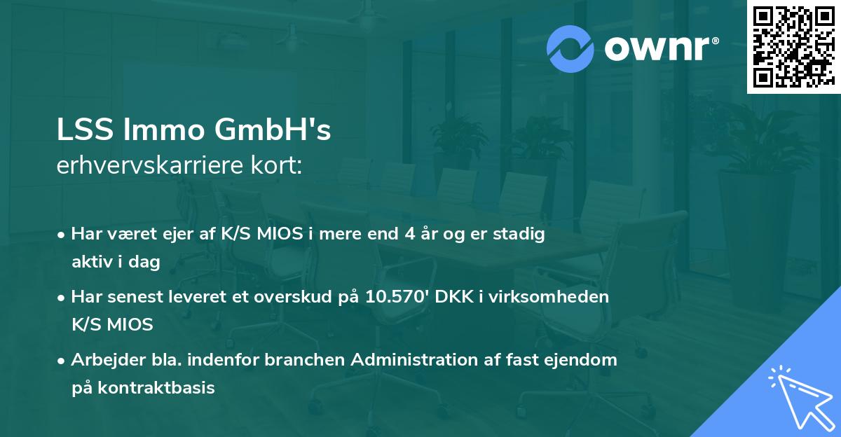 LSS Immo GmbH's erhvervskarriere kort