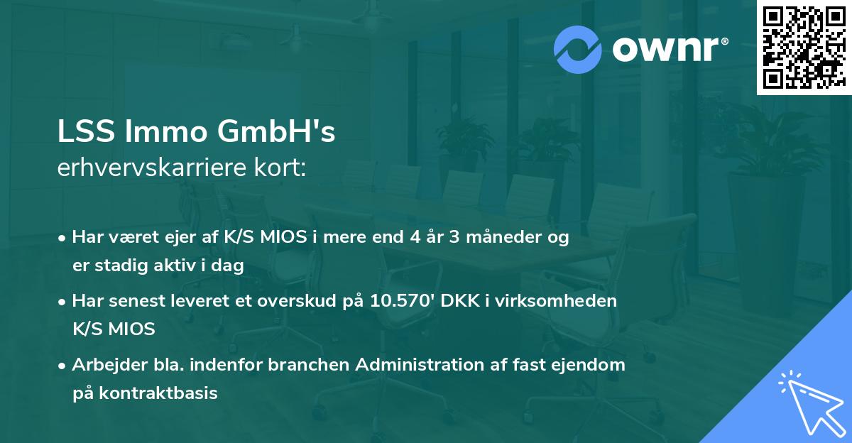 LSS Immo GmbH's erhvervskarriere kort