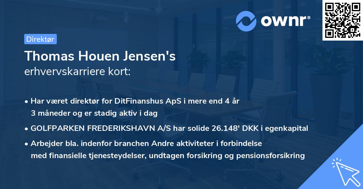 Thomas Houen Jensen's erhvervskarriere kort