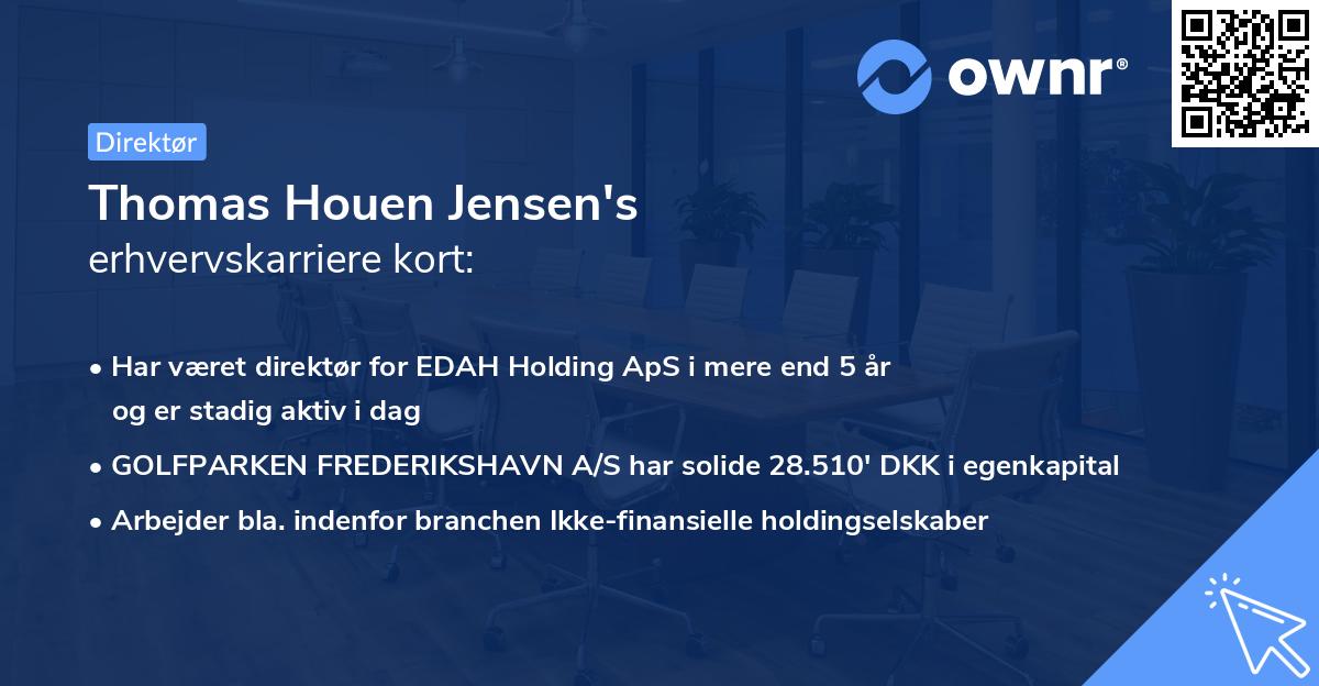 Thomas Houen Jensen's erhvervskarriere kort