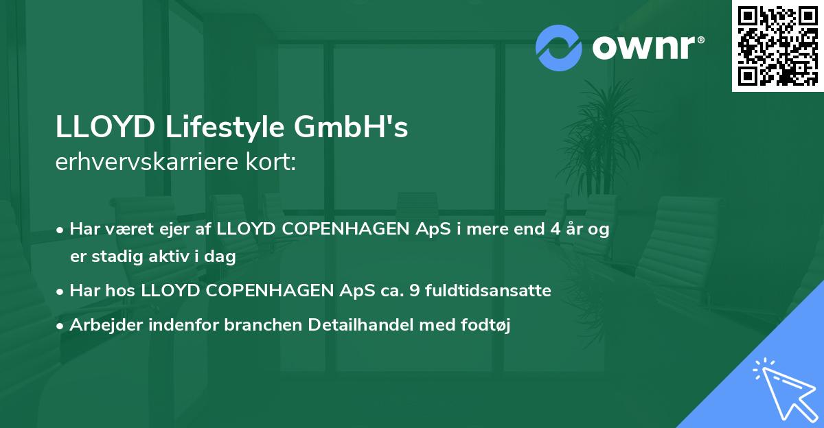 LLOYD Lifestyle GmbH's erhvervskarriere kort