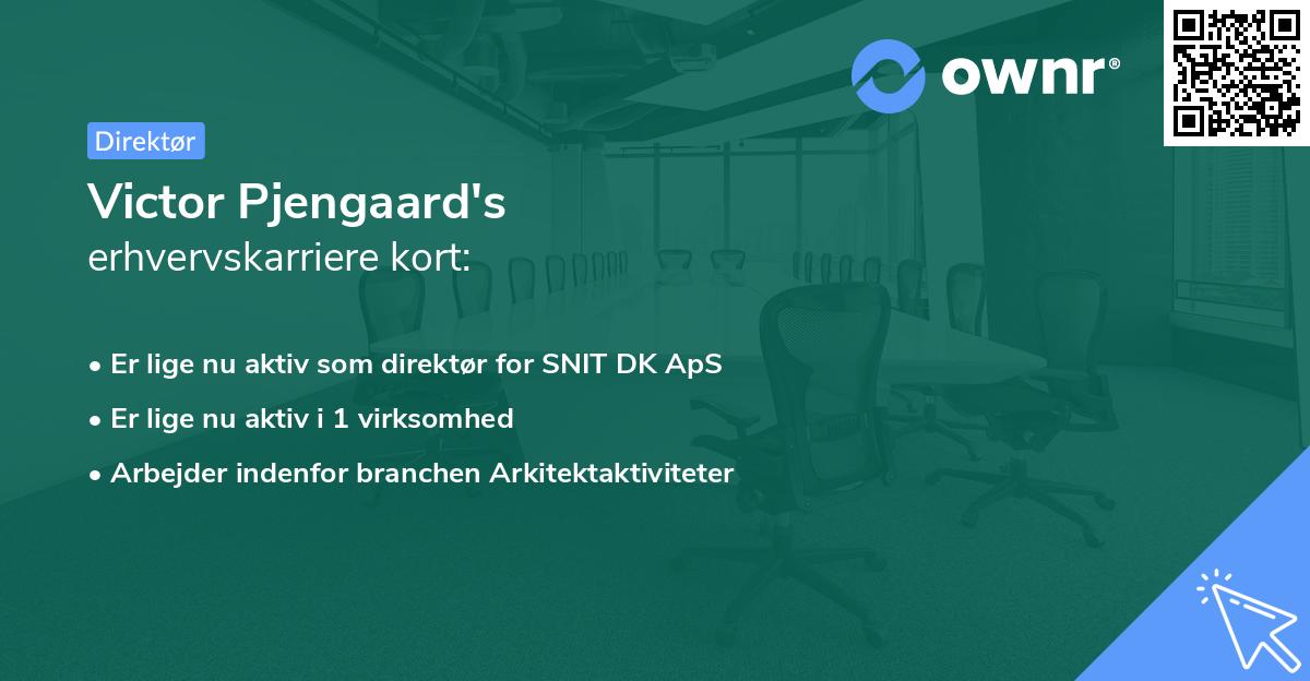 Victor Pjengaard's erhvervskarriere kort
