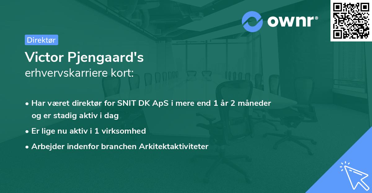 Victor Pjengaard's erhvervskarriere kort
