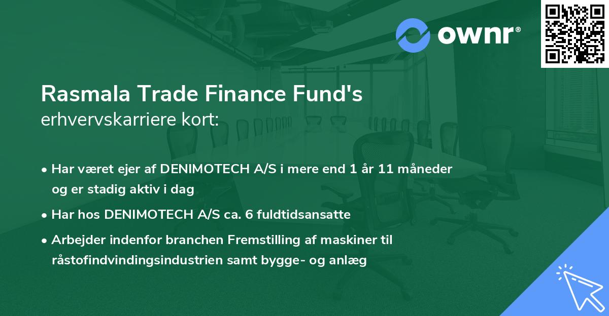 Rasmala Trade Finance Fund's erhvervskarriere kort