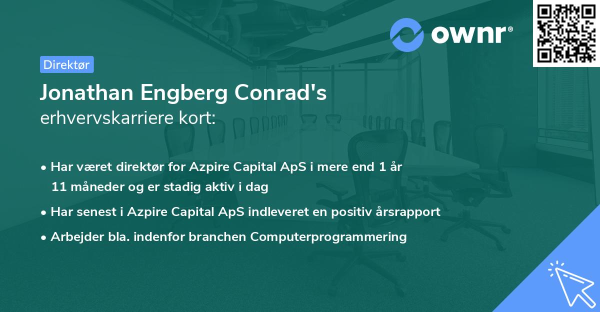 Jonathan Engberg Conrad's erhvervskarriere kort