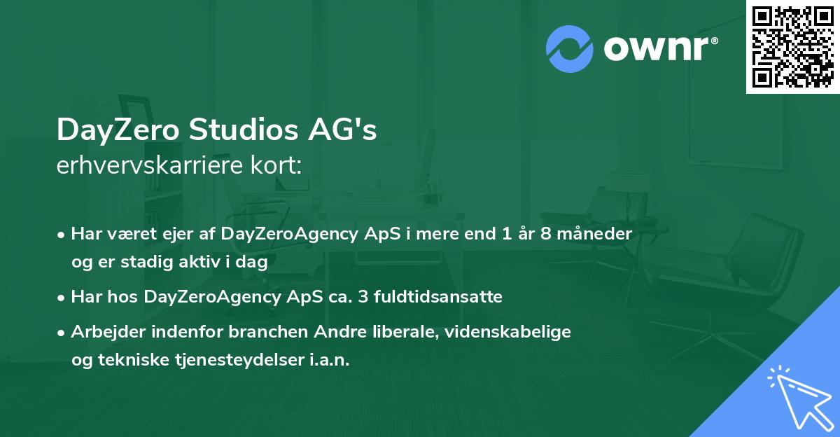 DayZero Studios AG's erhvervskarriere kort
