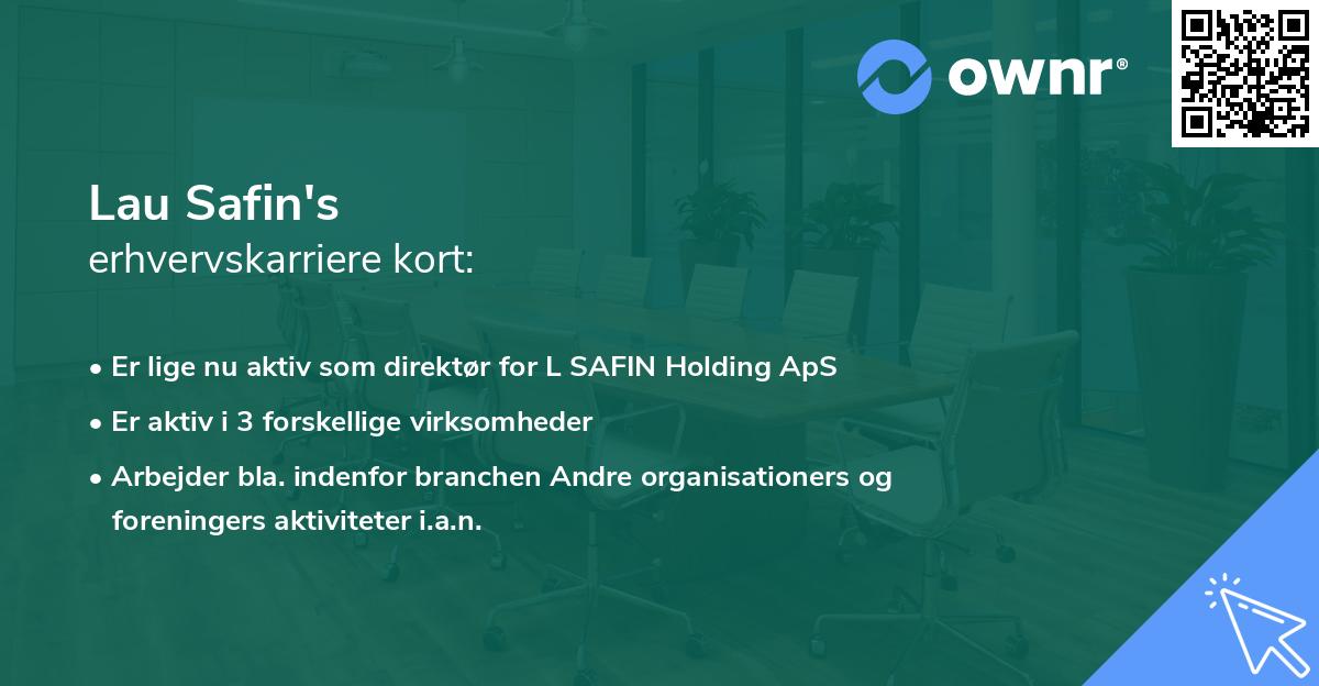 Lau Safin's erhvervskarriere kort