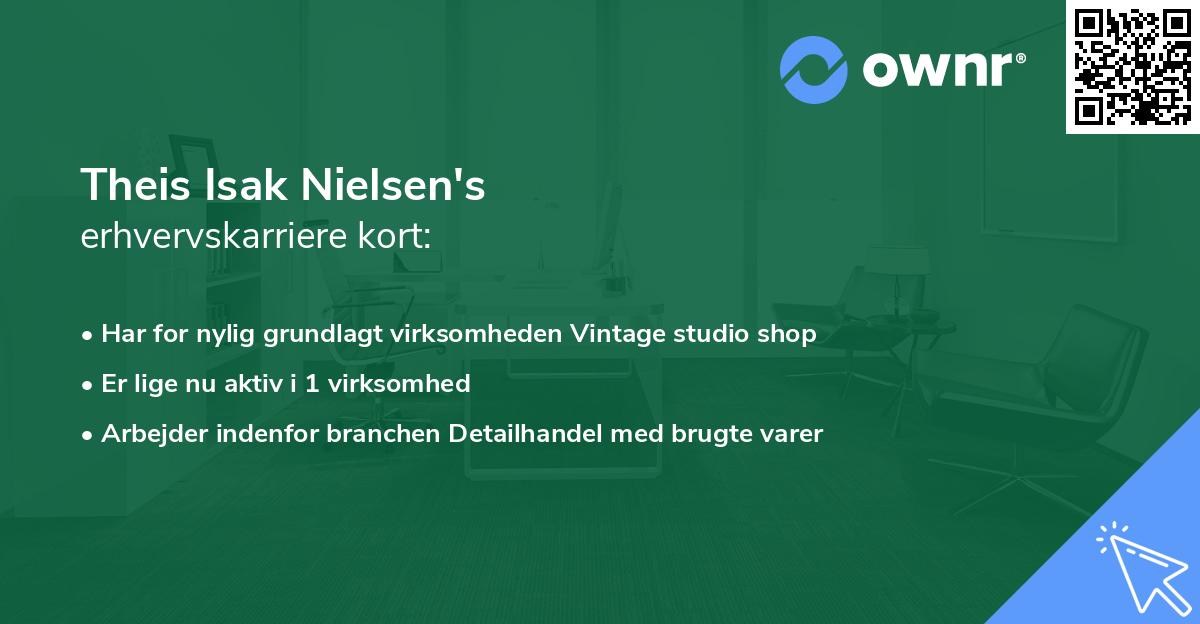 Theis Isak Nielsen's erhvervskarriere kort