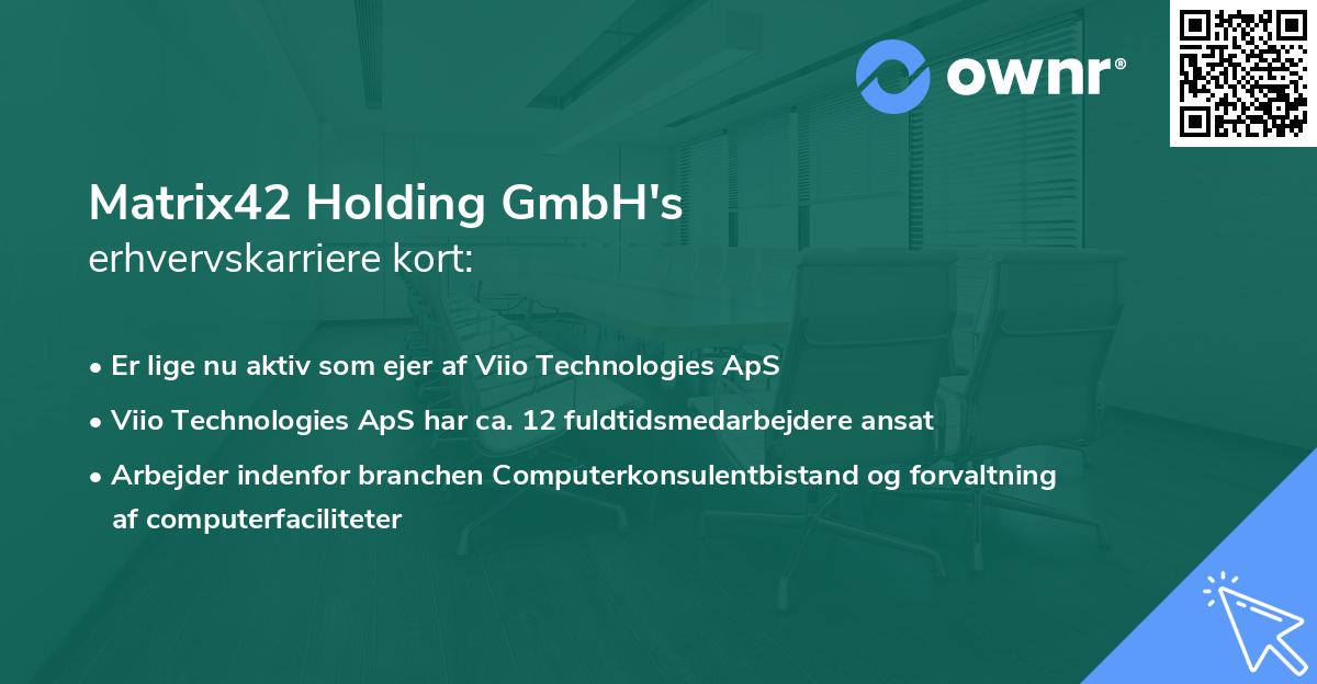 Matrix42 Holding GmbH's erhvervskarriere kort
