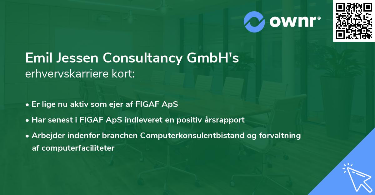 Emil Jessen Consultancy GmbH's erhvervskarriere kort