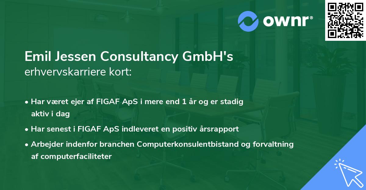 Emil Jessen Consultancy GmbH's erhvervskarriere kort