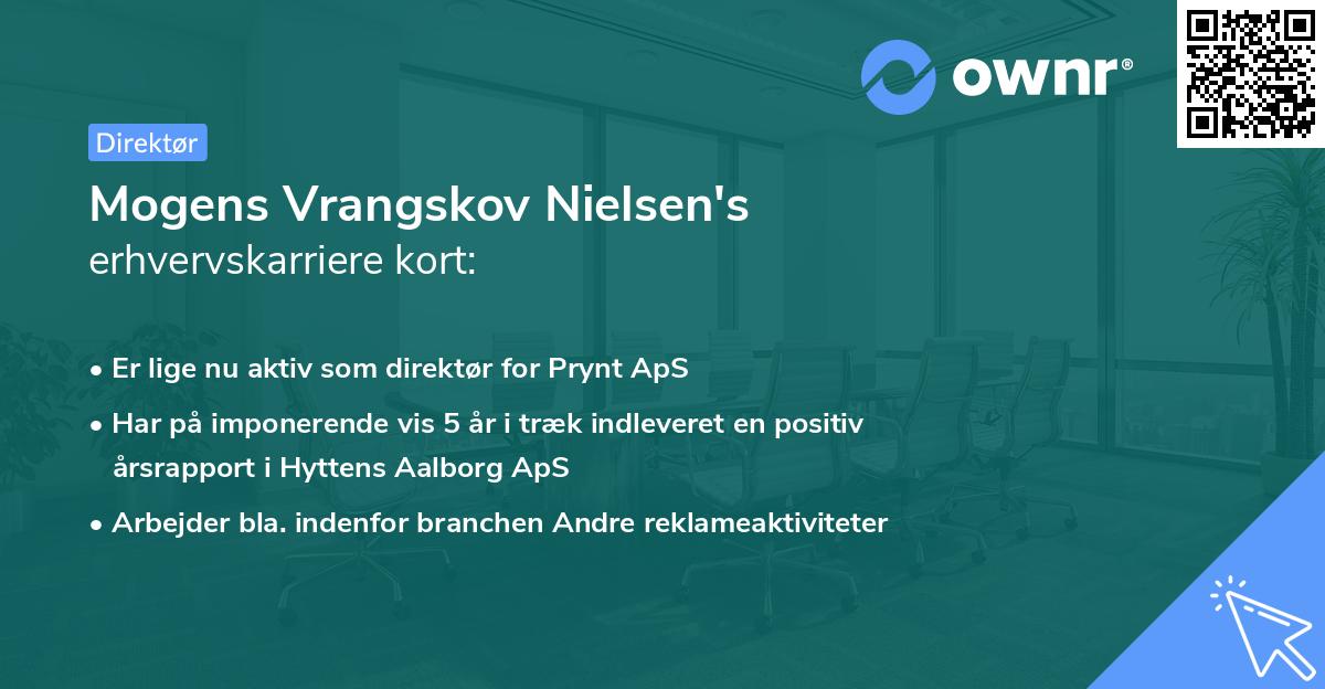 Mogens Vrangskov Nielsen's erhvervskarriere kort