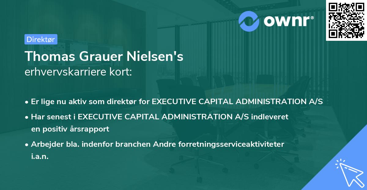 Thomas Grauer Nielsen's erhvervskarriere kort