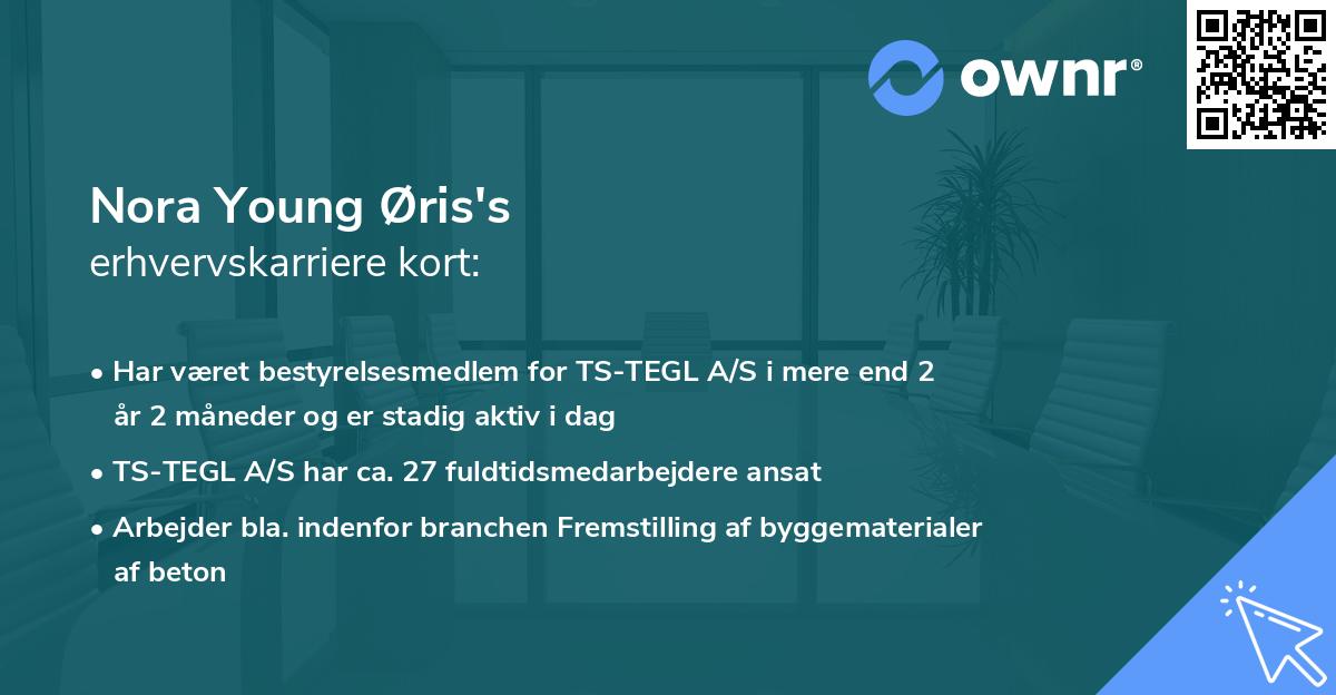 Nora Young Øris's erhvervskarriere kort