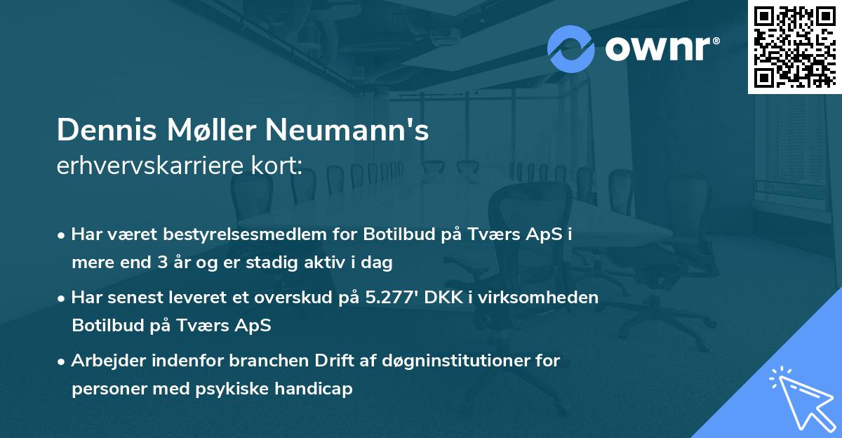 Dennis Møller Neumann's erhvervskarriere kort