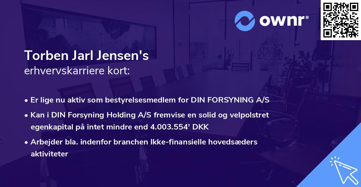 Torben Jarl Jensen's erhvervskarriere kort
