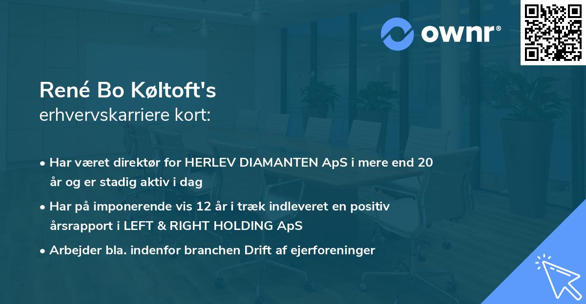 René Bo Køltoft's erhvervskarriere kort