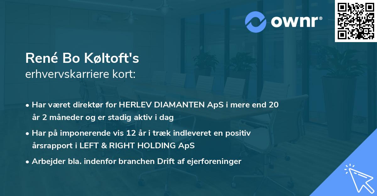 René Bo Køltoft's erhvervskarriere kort