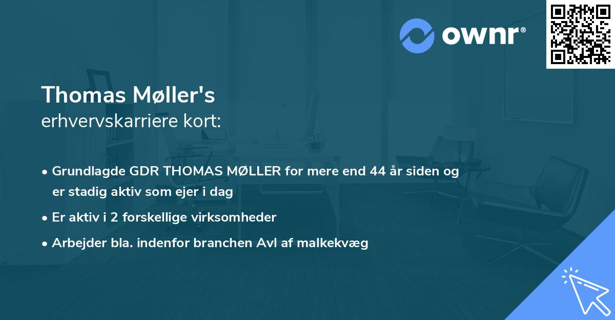 Thomas Møller's erhvervskarriere kort
