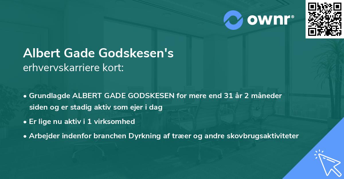 Albert Gade Godskesen's erhvervskarriere kort