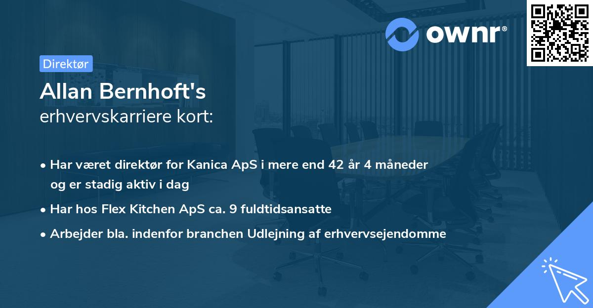 Allan Bernhoft's erhvervskarriere kort
