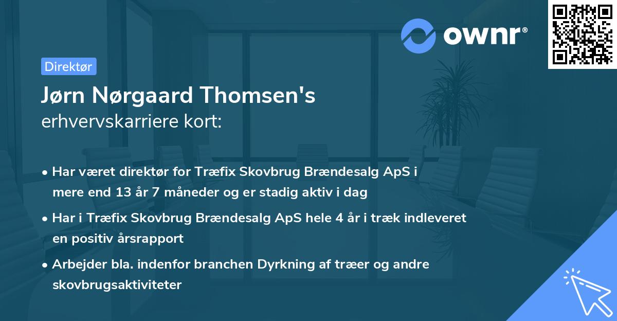 Jørn Nørgaard Thomsen's erhvervskarriere kort