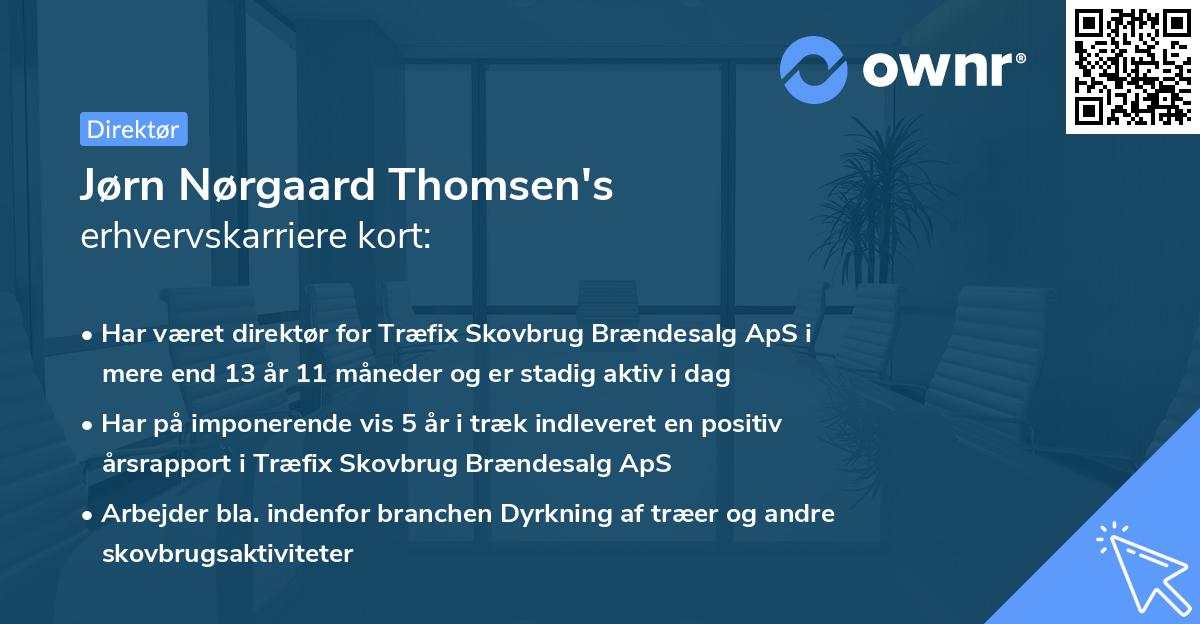 Jørn Nørgaard Thomsen's erhvervskarriere kort