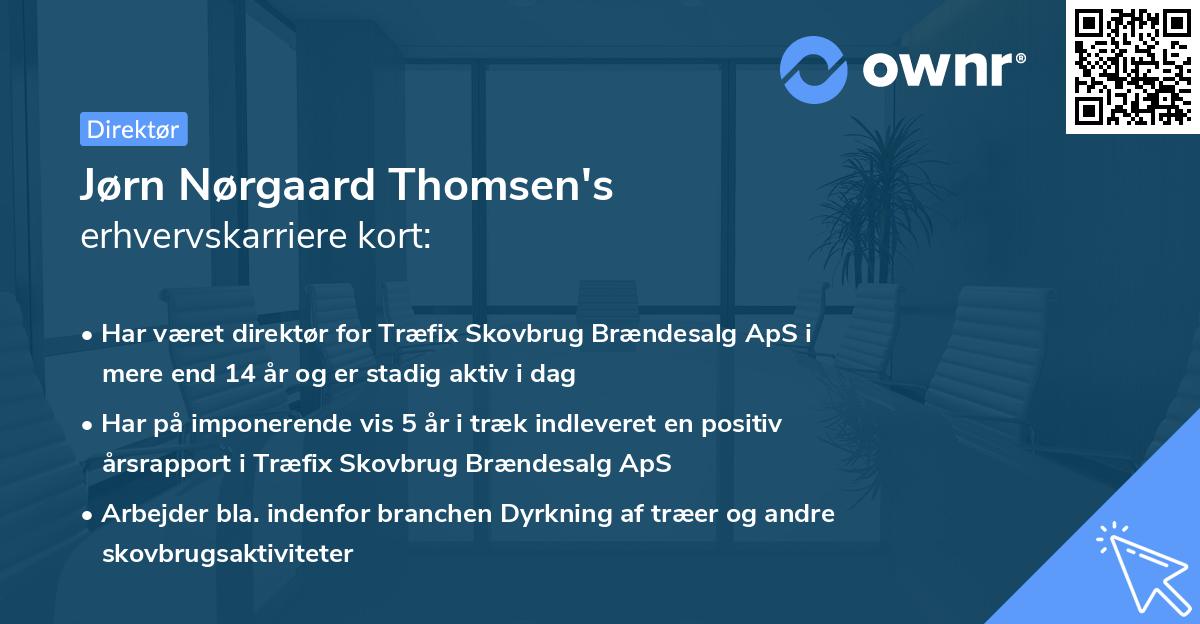 Jørn Nørgaard Thomsen's erhvervskarriere kort