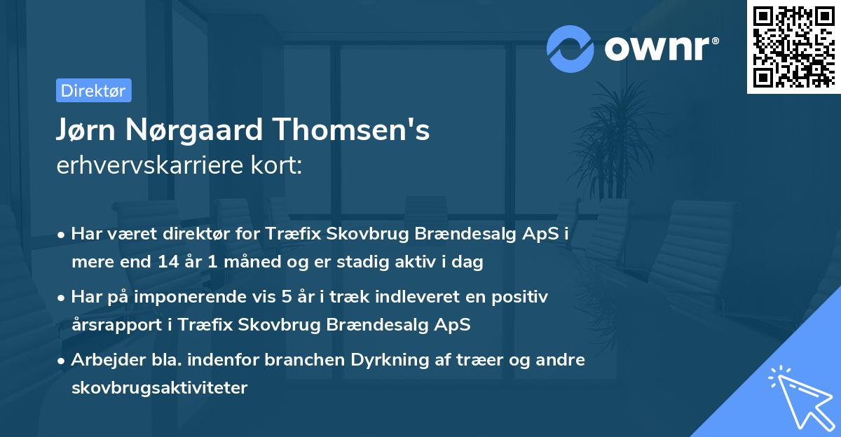 Jørn Nørgaard Thomsen's erhvervskarriere kort
