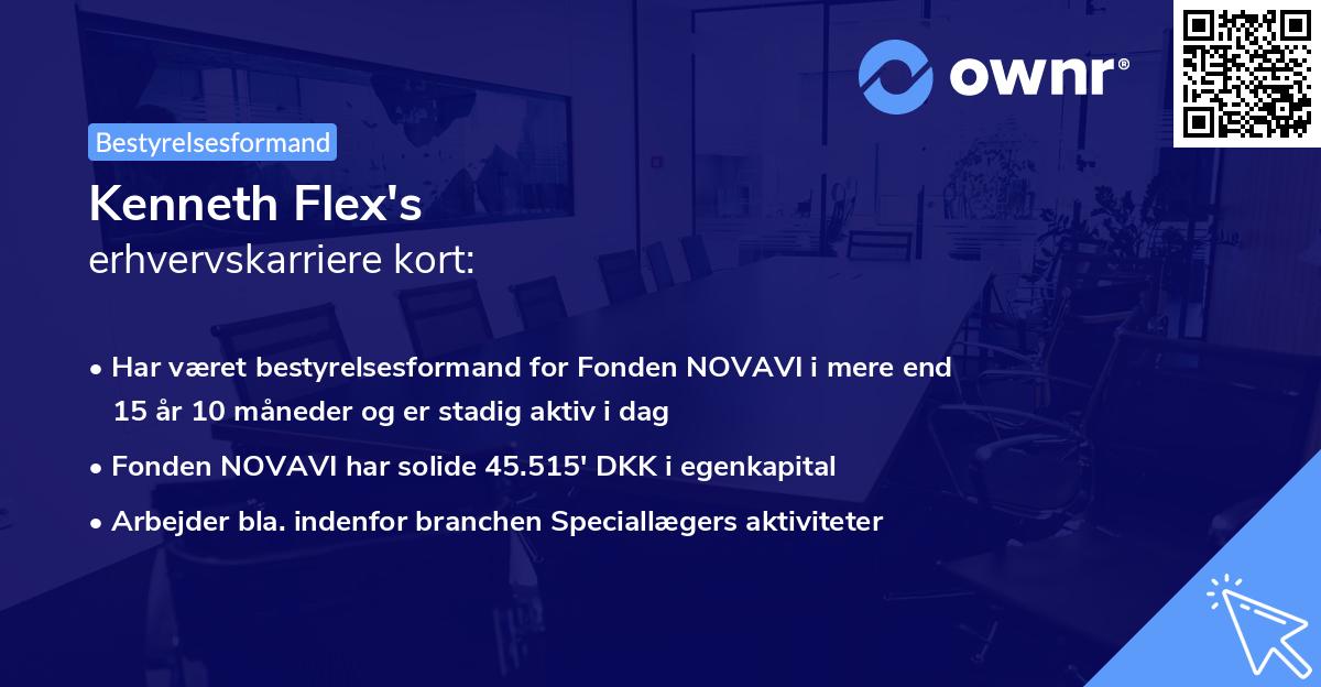 Kenneth Flex's erhvervskarriere kort