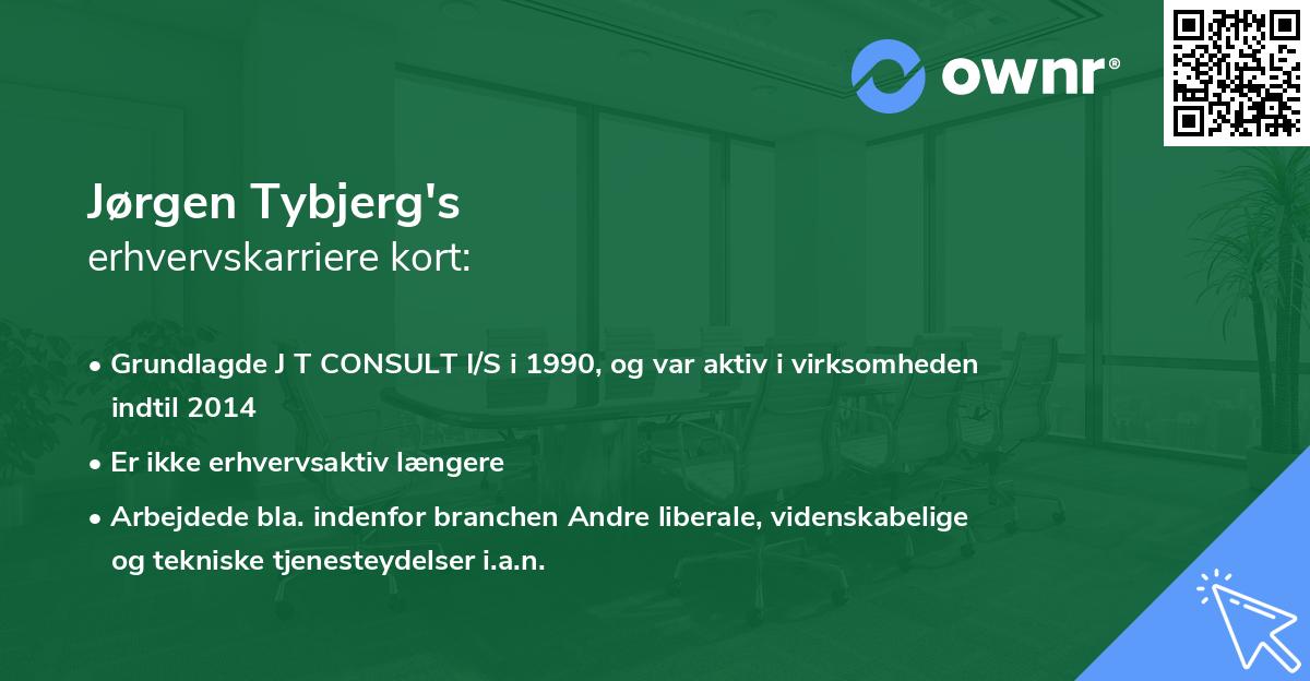 Jørgen Tybjerg's erhvervskarriere kort