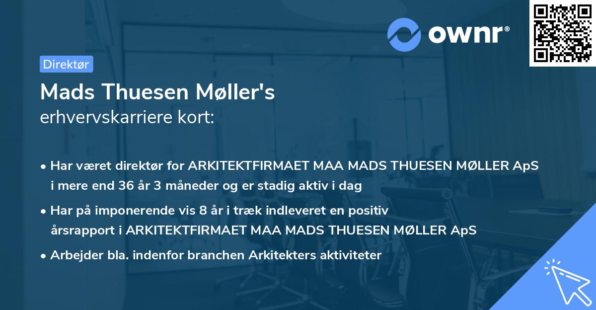 Mads Thuesen Møller's erhvervskarriere kort