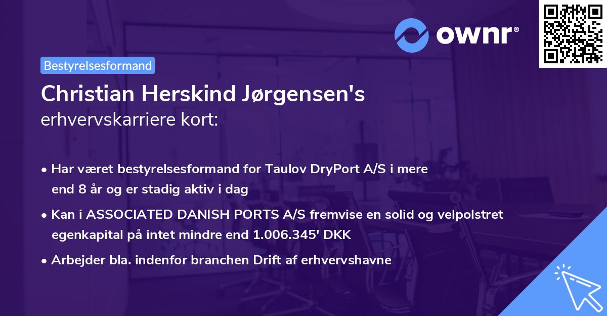 Christian Herskind Jørgensen's erhvervskarriere kort