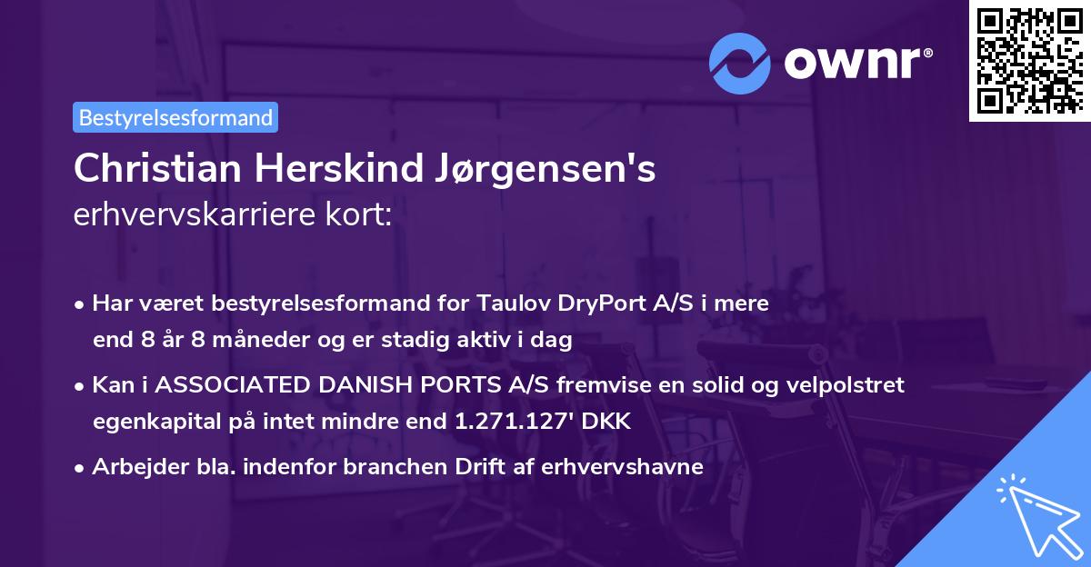 Christian Herskind Jørgensen's erhvervskarriere kort