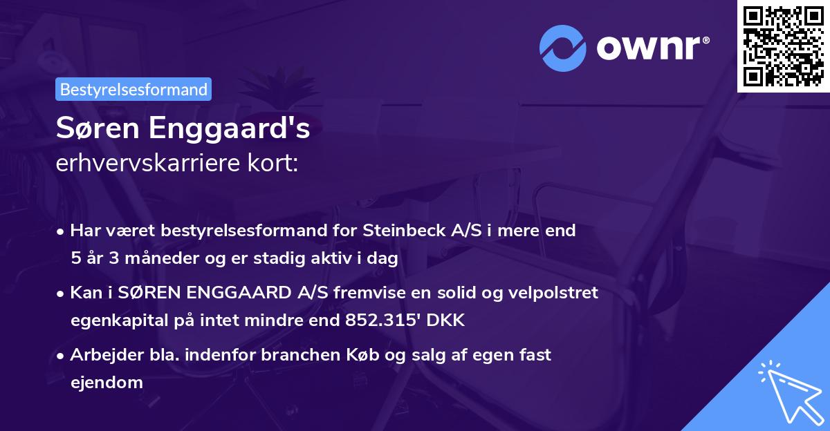 Søren Enggaard's erhvervskarriere kort
