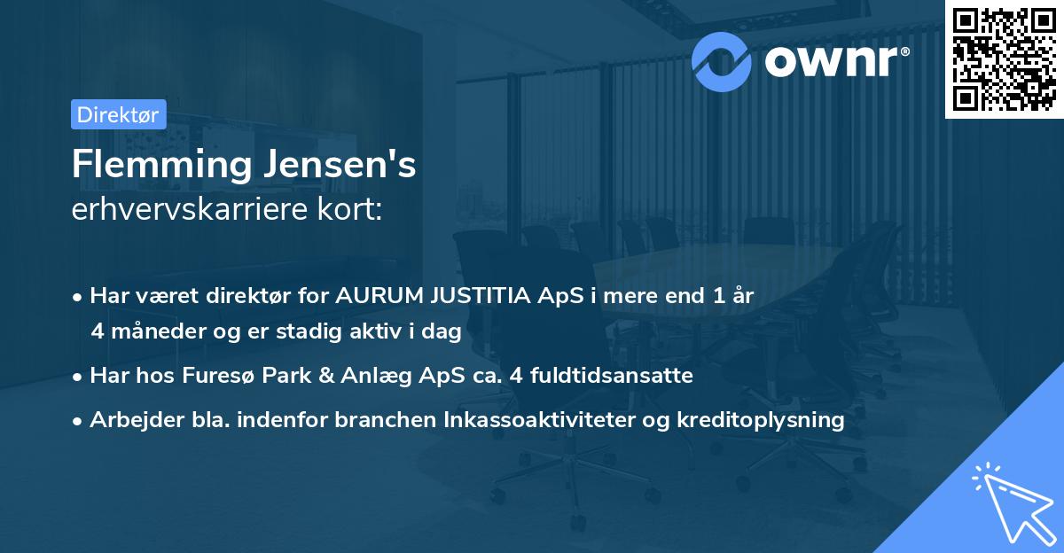 Flemming Jensen's erhvervskarriere kort