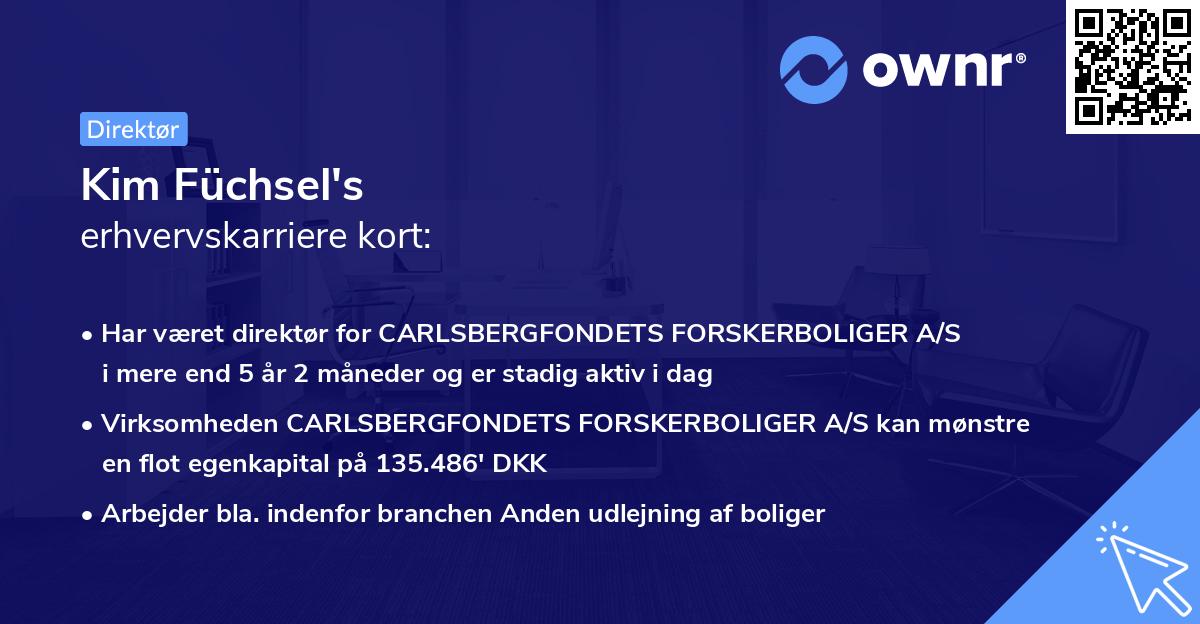Kim Füchsel's erhvervskarriere kort