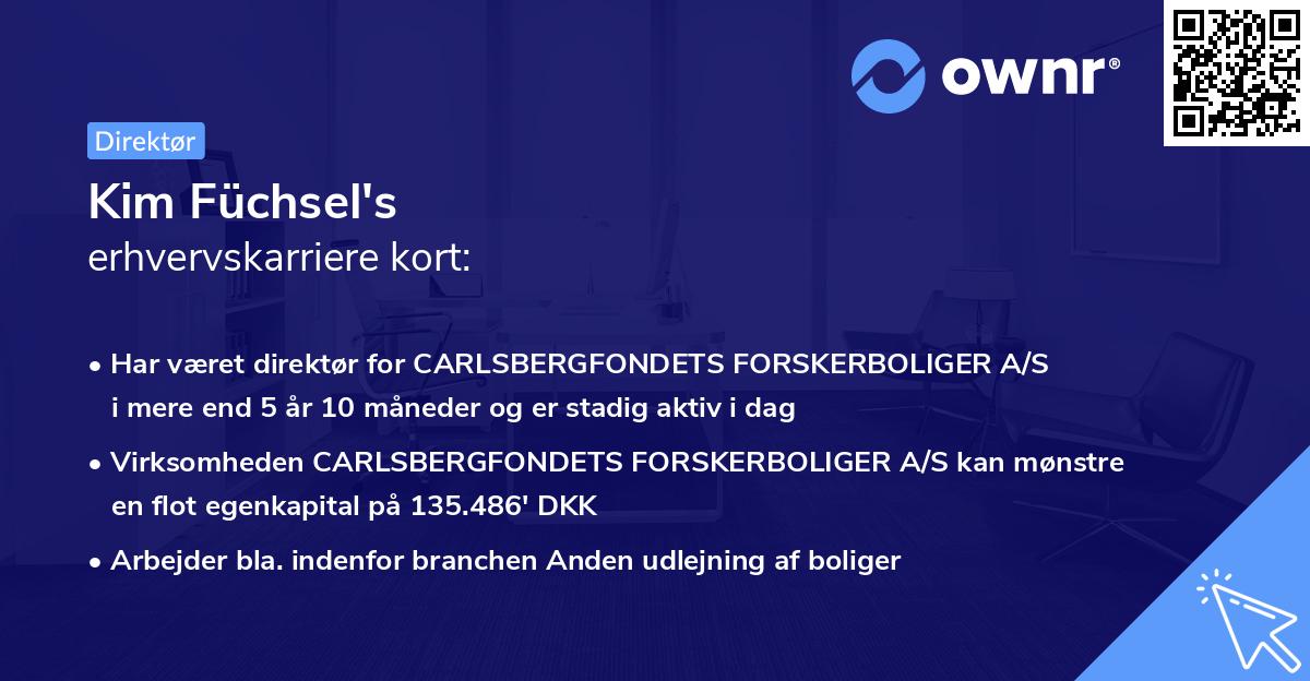 Kim Füchsel's erhvervskarriere kort