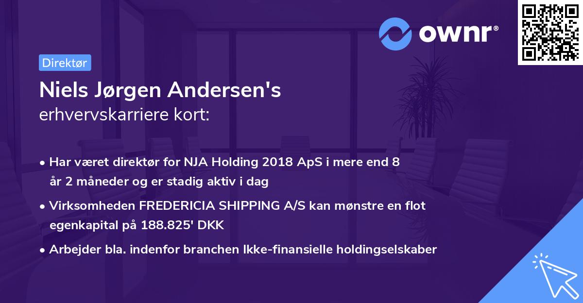 Niels Jørgen Andersen's erhvervskarriere kort