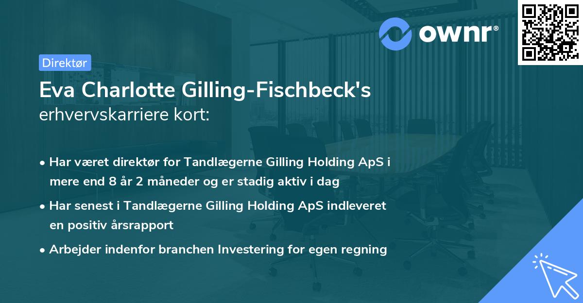Eva Charlotte Gilling-Fischbeck's erhvervskarriere kort
