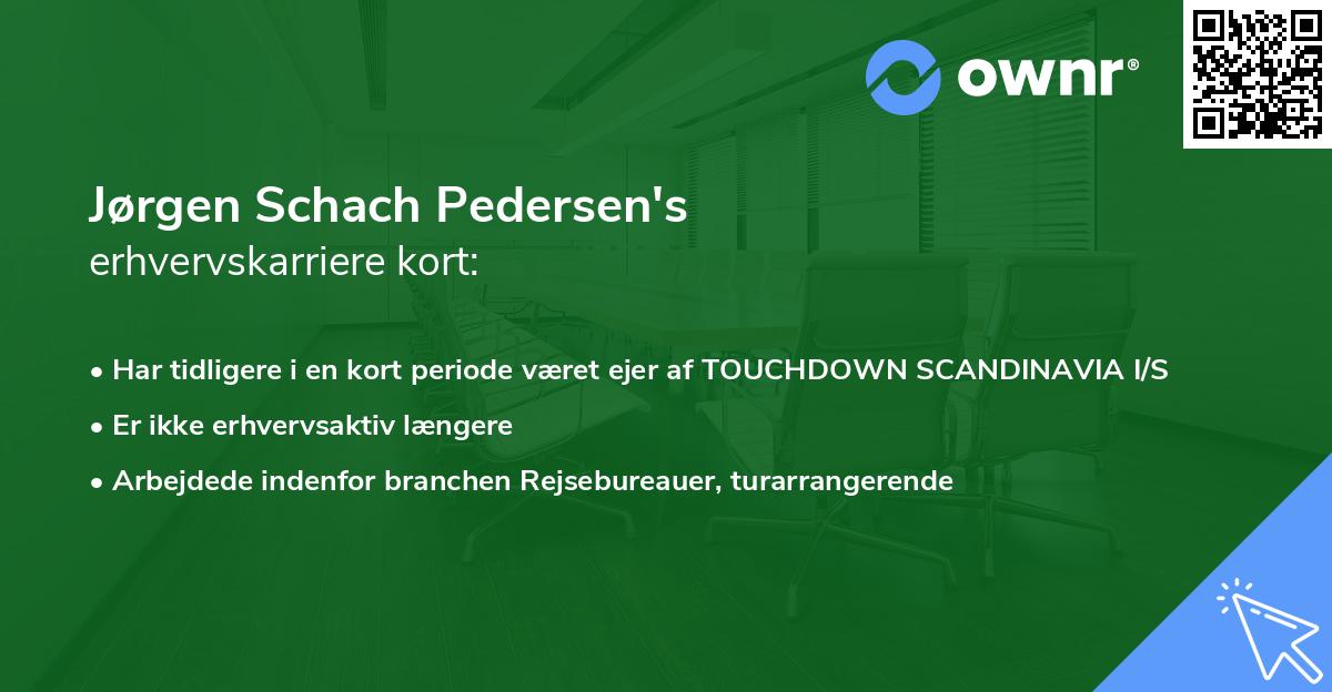 Jørgen Schach Pedersen's erhvervskarriere kort