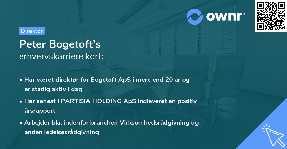 Peter Bogetoft's erhvervskarriere kort