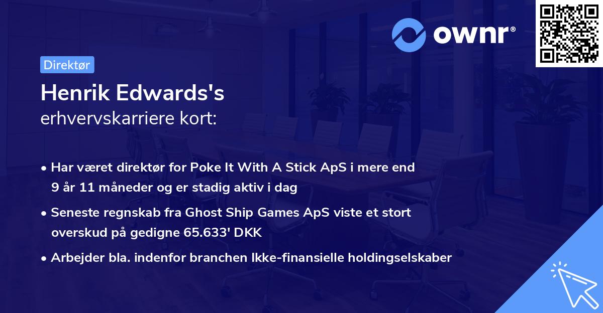 Henrik Edwards's erhvervskarriere kort
