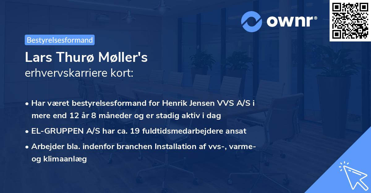 Lars Thurø Møller's erhvervskarriere kort