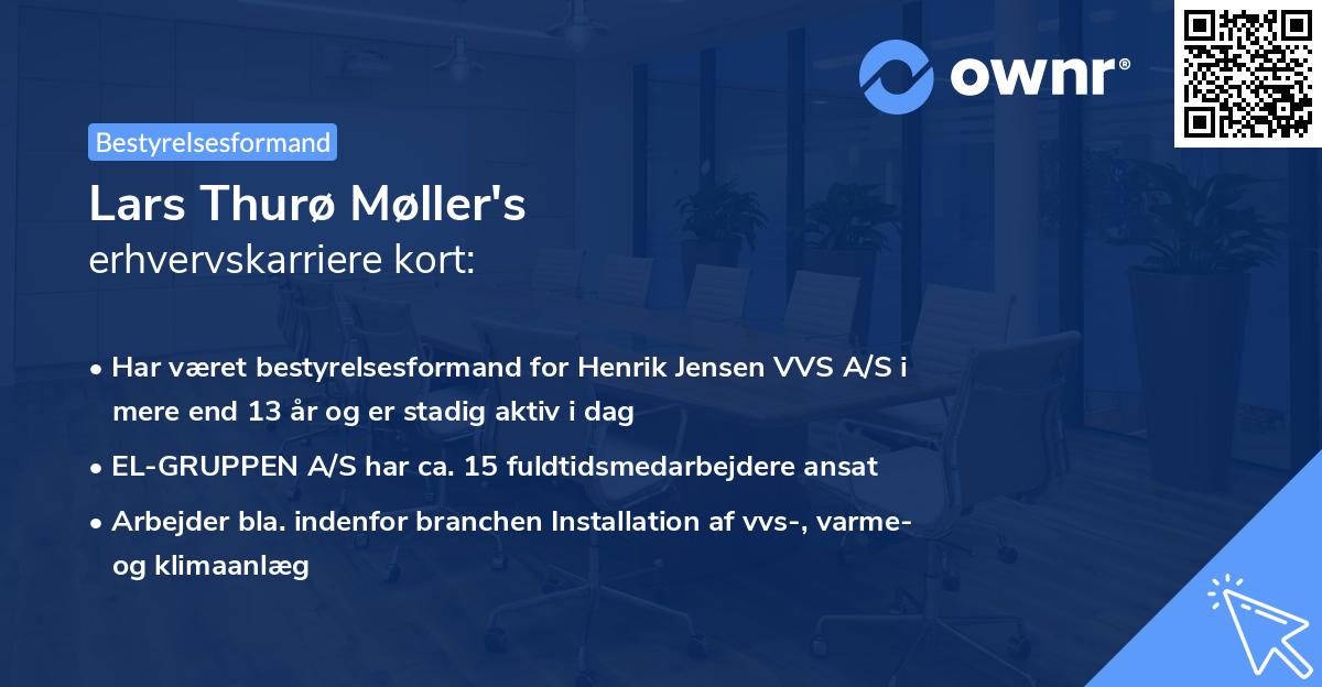 Lars Thurø Møller's erhvervskarriere kort