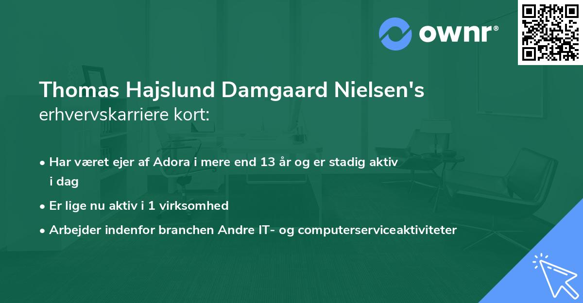 Thomas Hajslund Damgaard Nielsen's erhvervskarriere kort