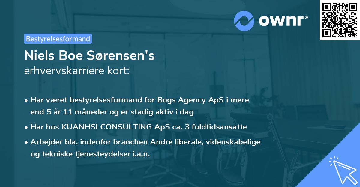 Niels Boe Sørensen's erhvervskarriere kort