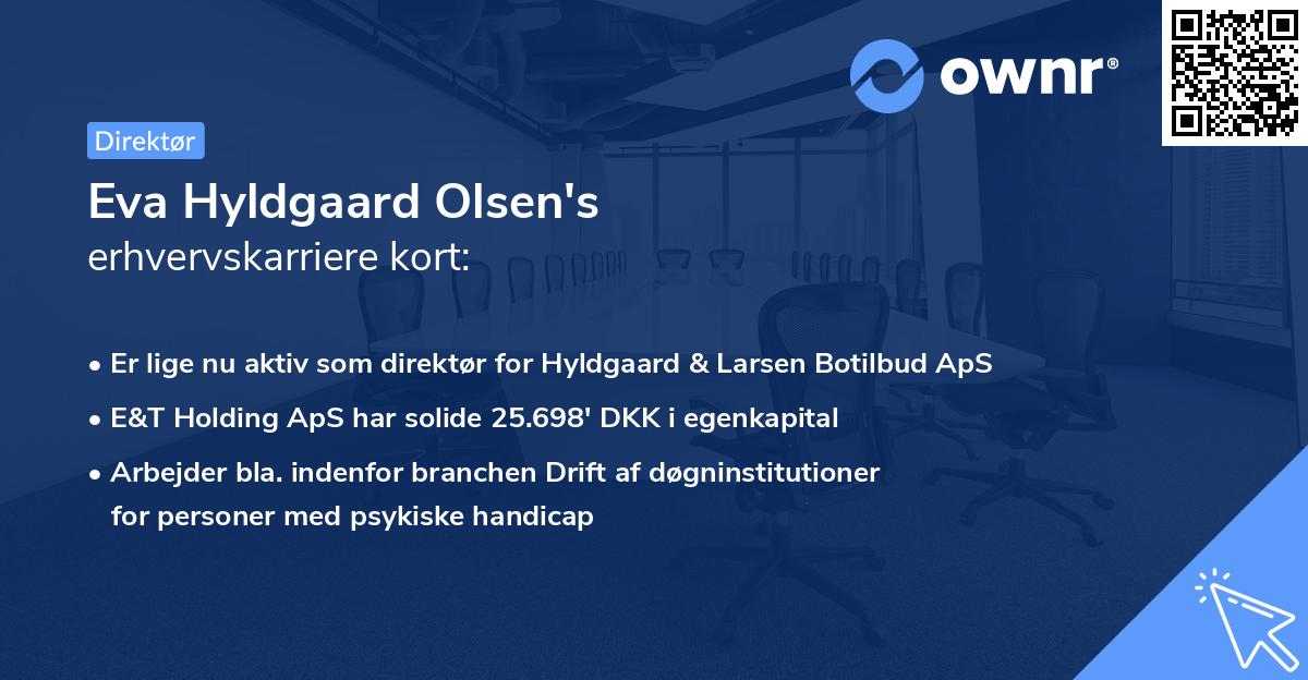 Eva Hyldgaard Olsen's erhvervskarriere kort