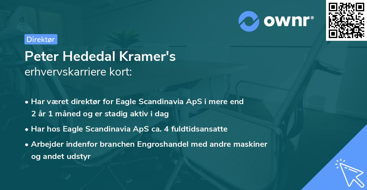 Peter Hededal Kramer's erhvervskarriere kort