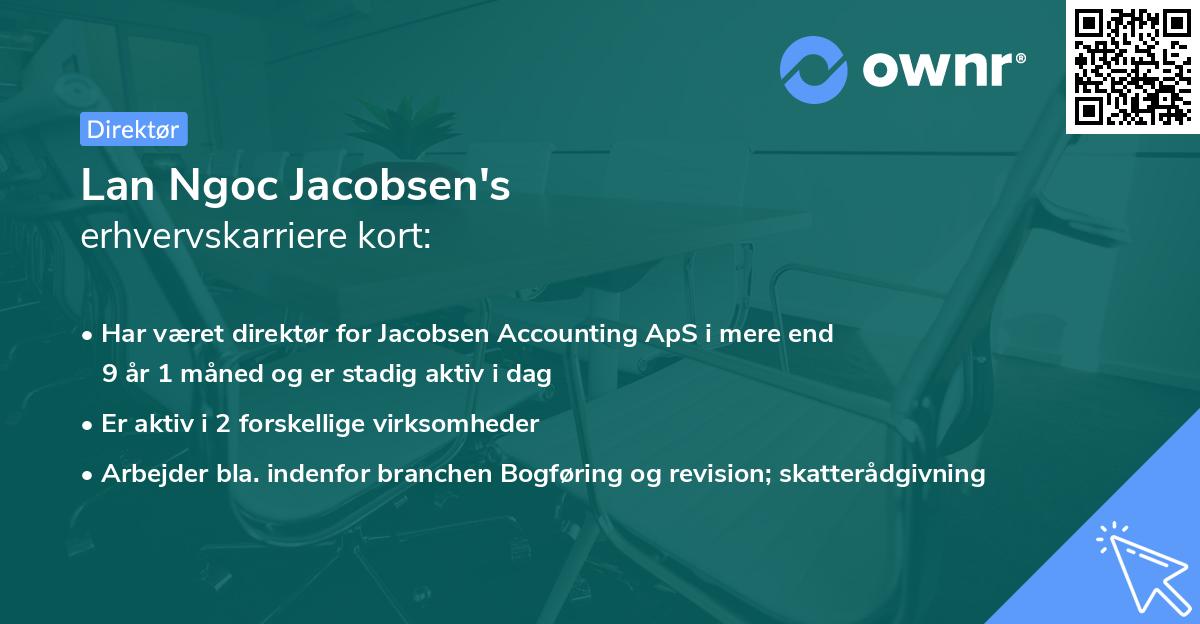 Lan Ngoc Jacobsen's erhvervskarriere kort